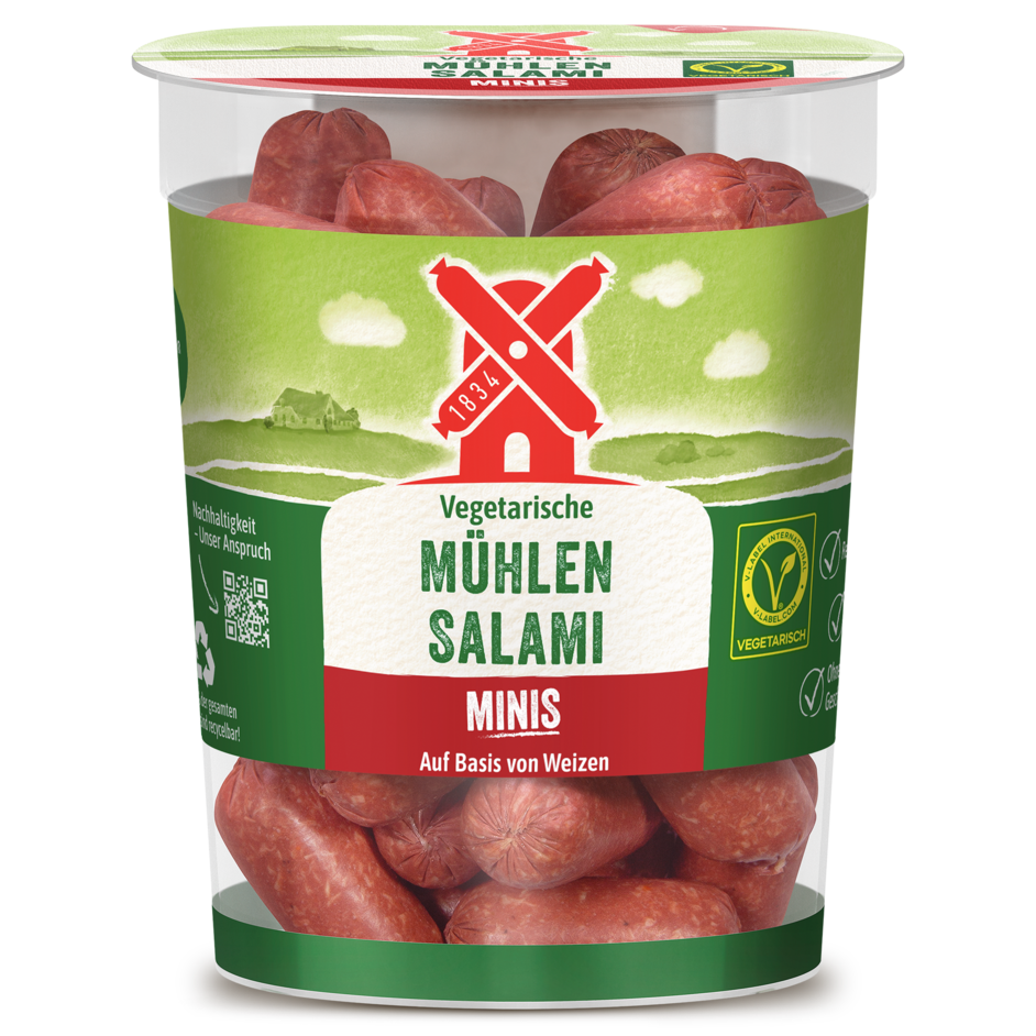 Vegetarische Mühlen Salami Minis Rügenwalder Mühle